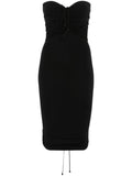 Black Fatal draping mini dress 1