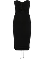 Black Fatal draping mini dress 1