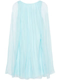 Sky Blue Silk midi dress 1