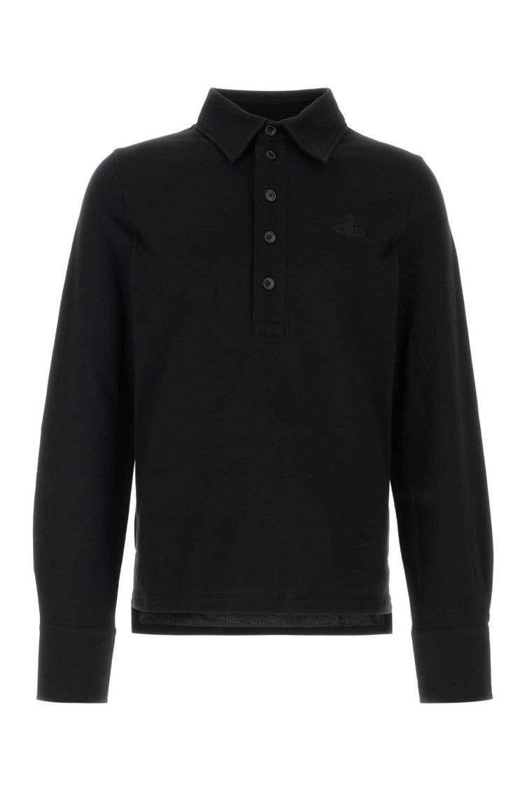 Black Full Sleeves Polo 1
