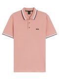 Pink Single Solid Shirt Collar Polo 1