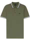 Green Solid Shirt Collar Polo 1