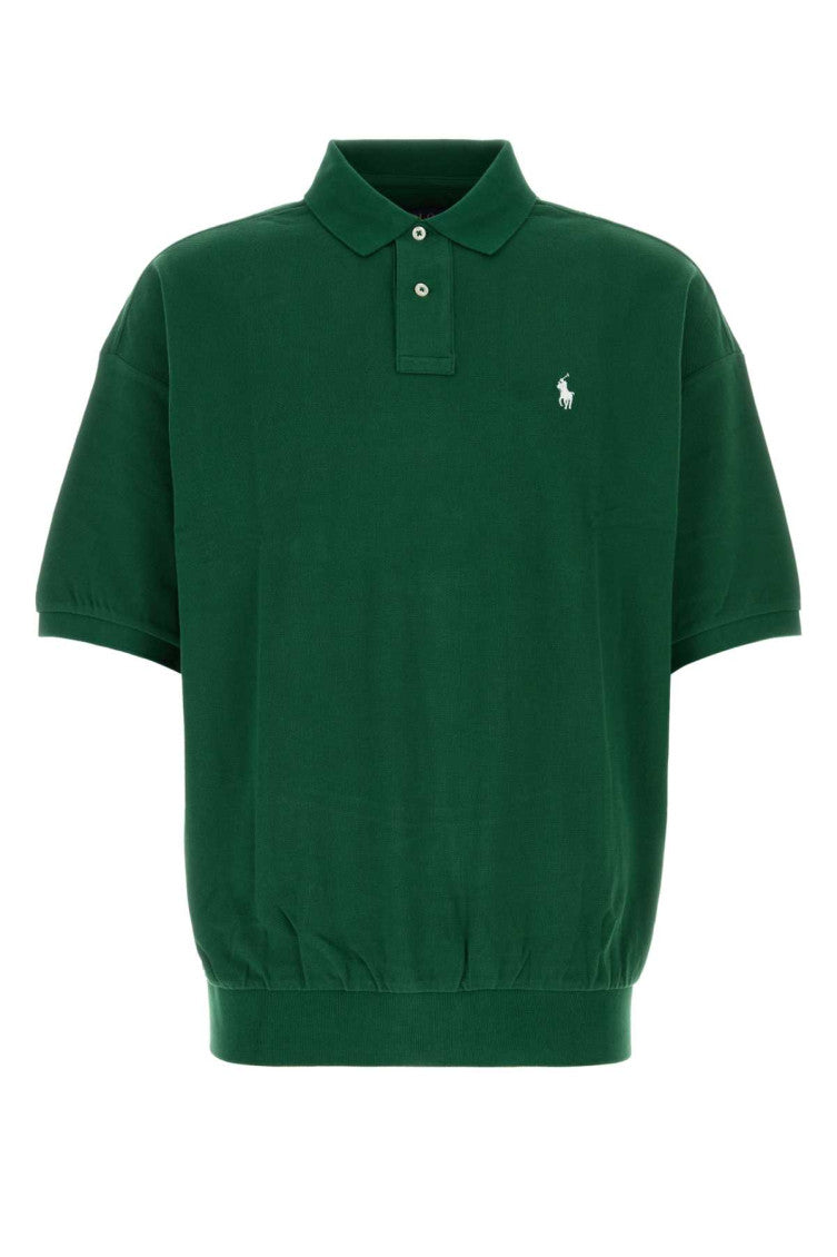 Dark Green Piquet Oversize Polo 1