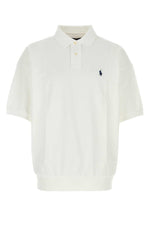 White Piquet Oversize Polo 1