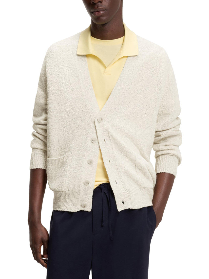 Beige Solid Crew Neck Sweater 2