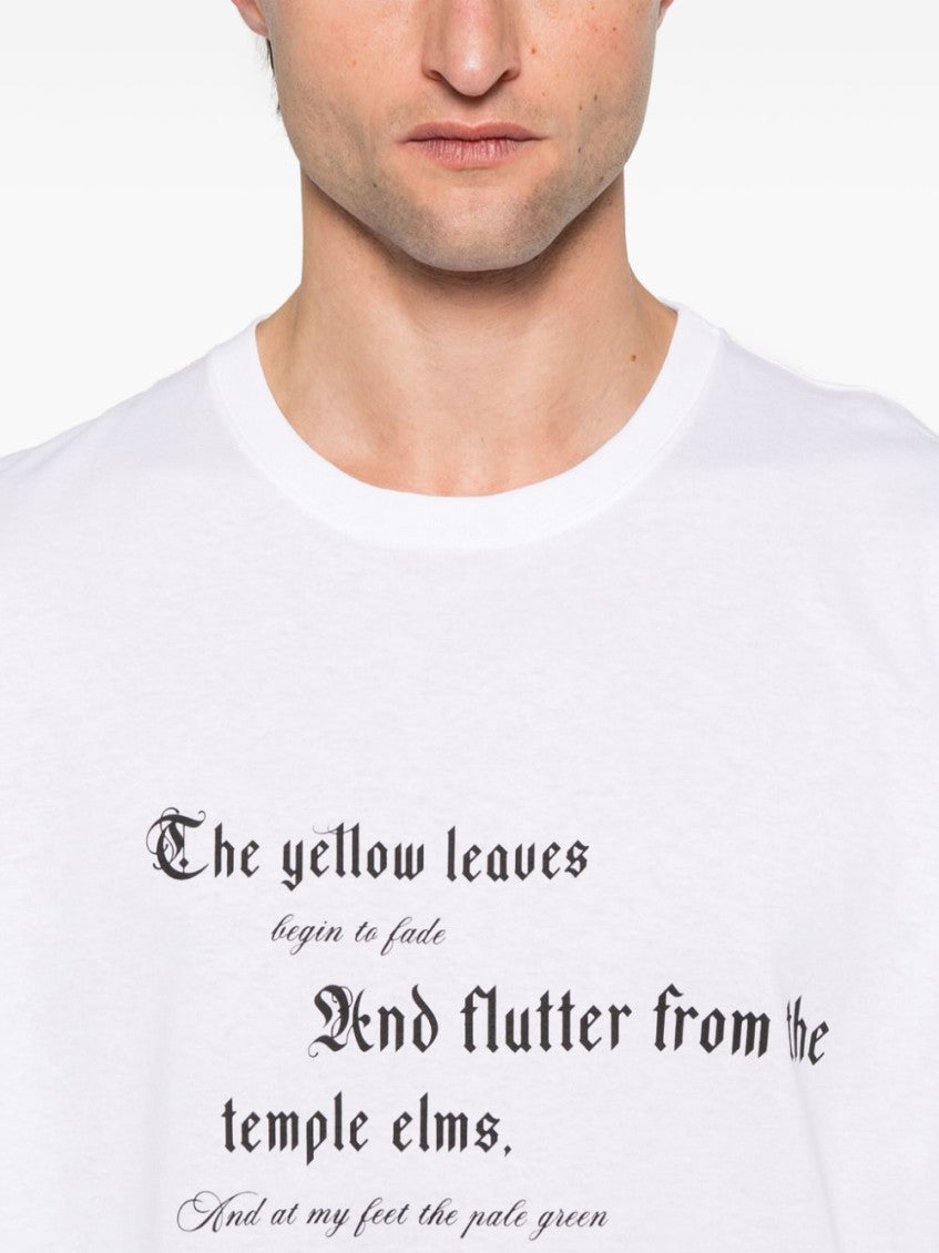 White Crewneck Printed T-Shirt 2