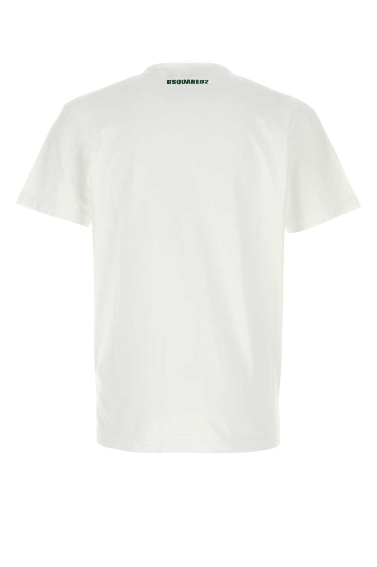White Crewneck Printed T-Shirt 2