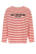 Red Embroidered Cotton T-shirt 1