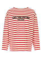 Red Embroidered Cotton T-shirt 1