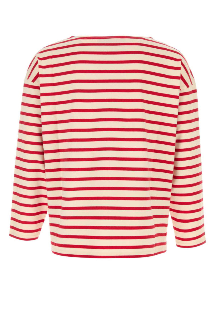 Red Embroidered Cotton T-shirt 2