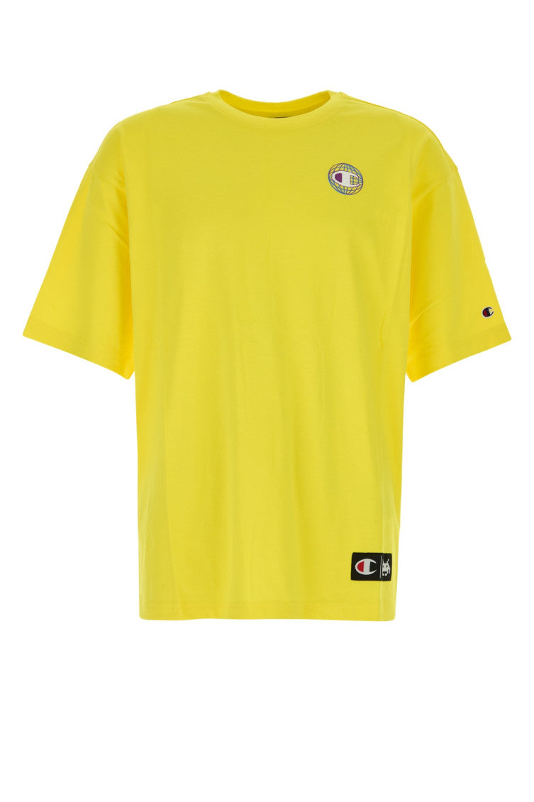 Yellow Crewneck Logo T-Shirt 1