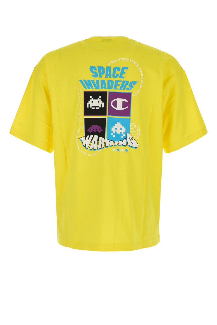 Yellow Crewneck Logo T-Shirt 2