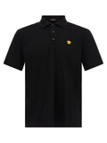 Black Solid Shirt Collar Polo 1