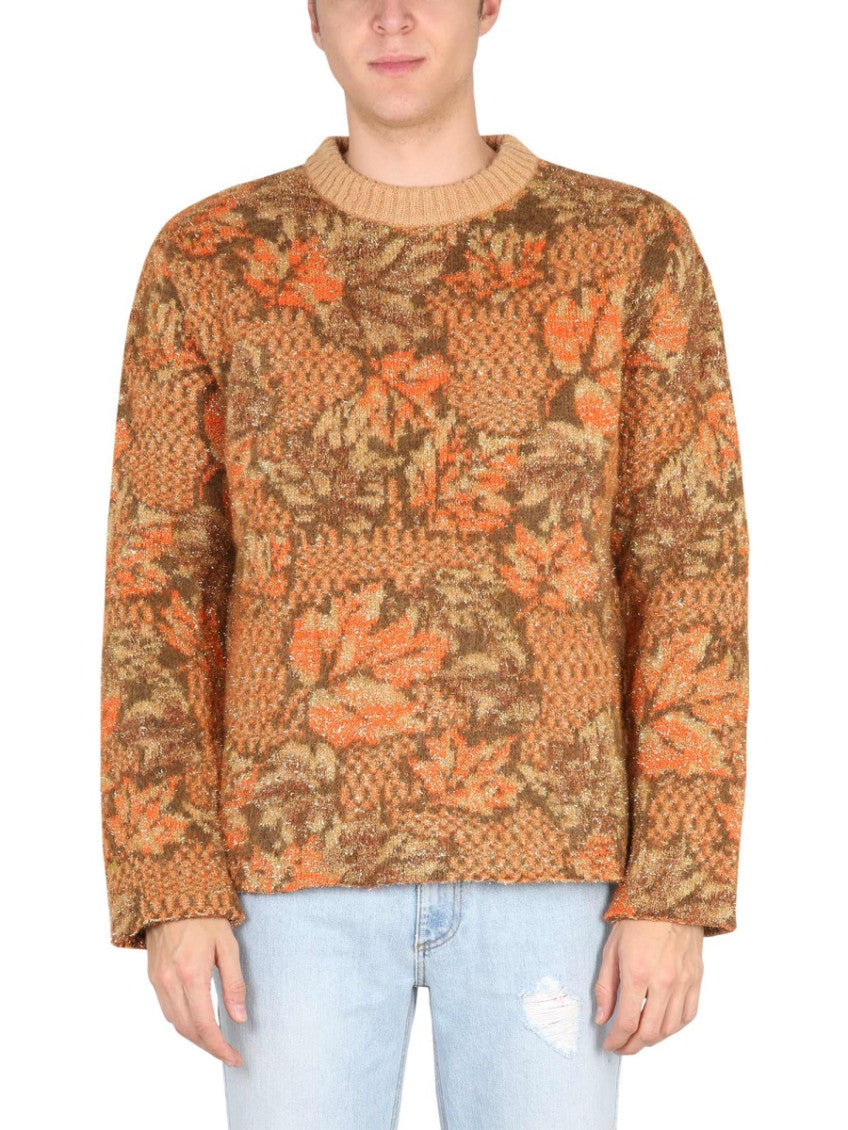 Brown Crew Neck Sweater 1