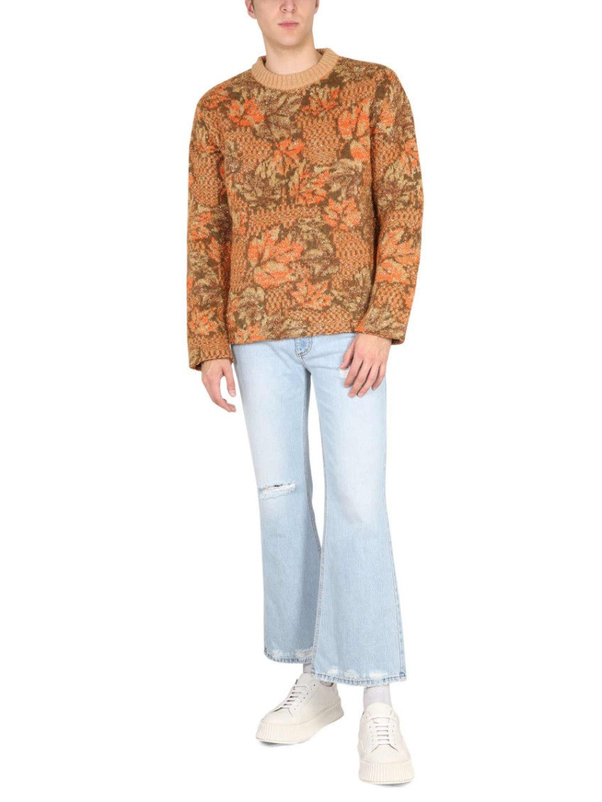 Brown Crew Neck Sweater 2