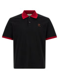 Black Solid Shirt Collar Polo 1
