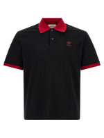 Black Solid Shirt Collar Polo 1
