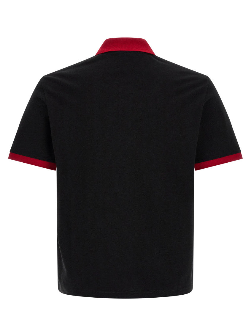 Black Solid Shirt Collar Polo 2