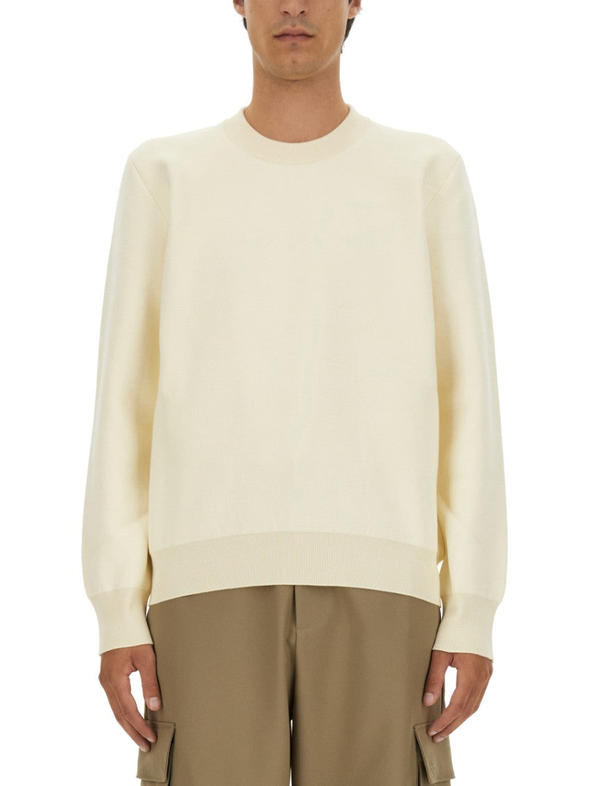 Off White Solid Sweater 1