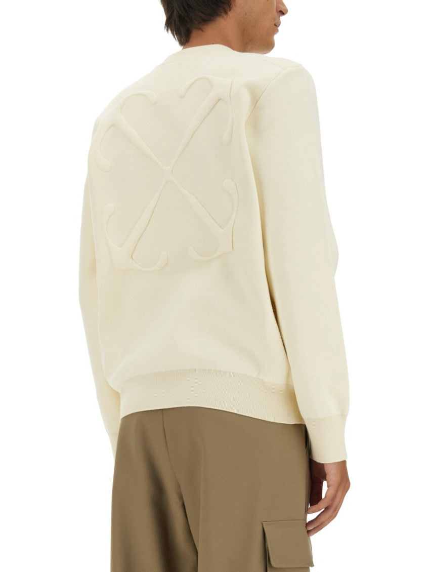 Off White Solid Sweater 4