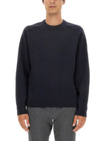 Navy Blue Solid Sweater 1