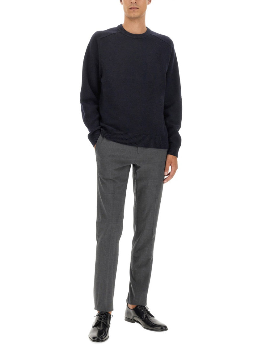 Navy Blue Solid Sweater 2