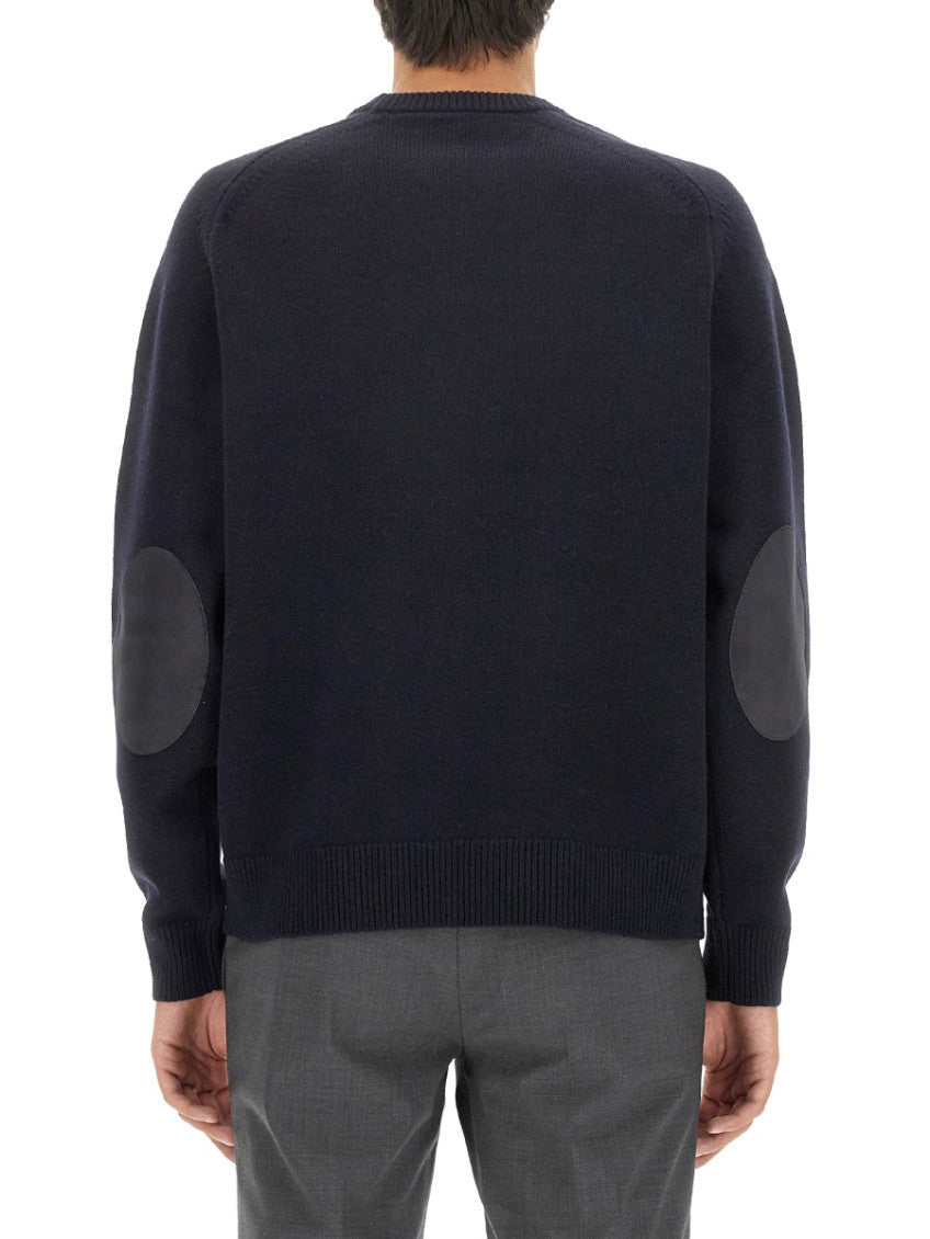 Navy Blue Solid Sweater 3