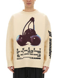 Beige Graphic Sweater 1
