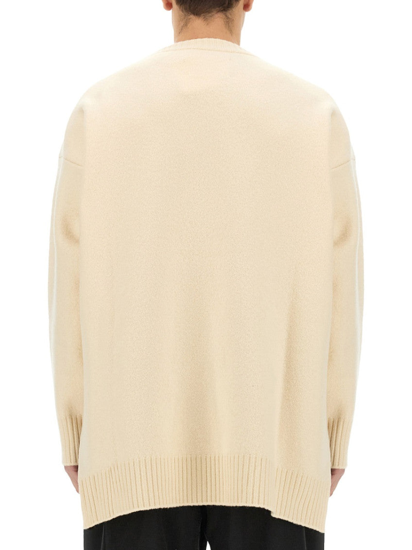 Beige Graphic Sweater 3