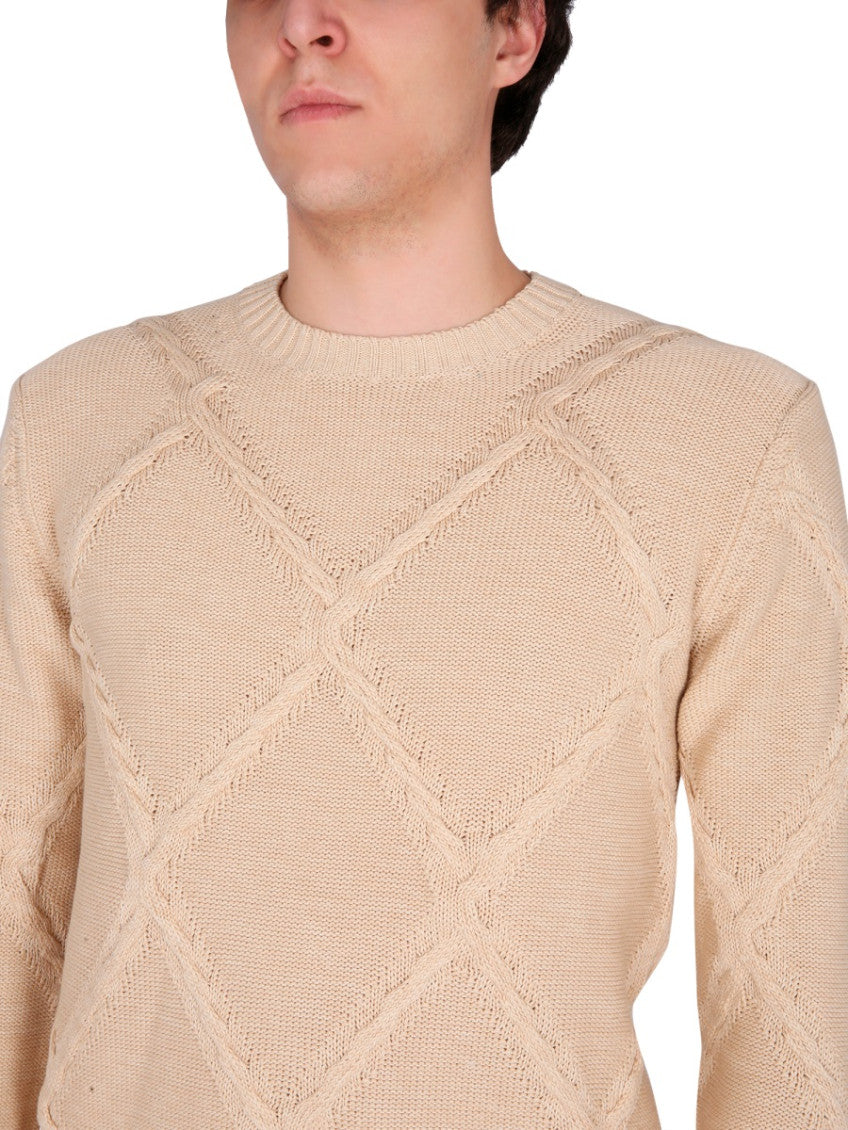 Beige Crew Neck Sweater 4