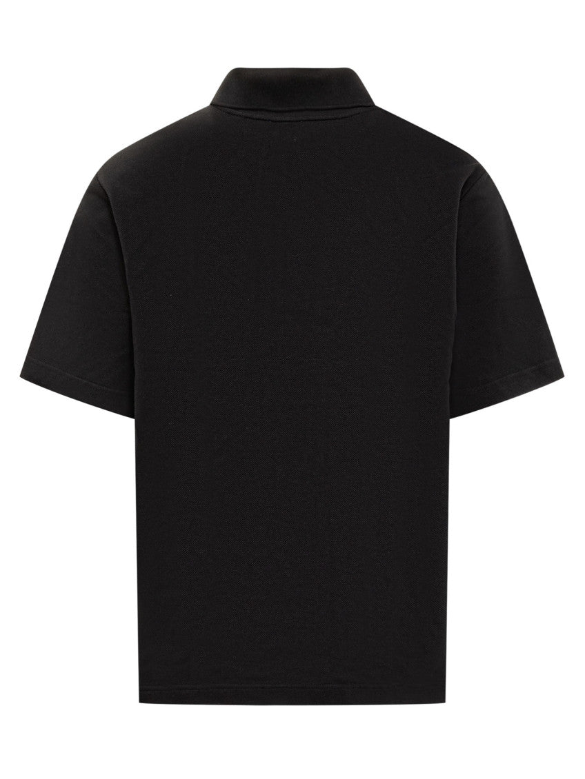 Black Solid Shirt Collar Polo 2