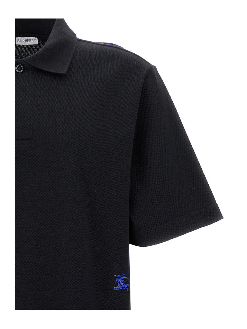 Black Solid Shirt Collar Polo 3