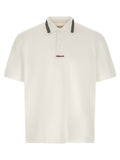 White Logo Shirt Collar Polo 1