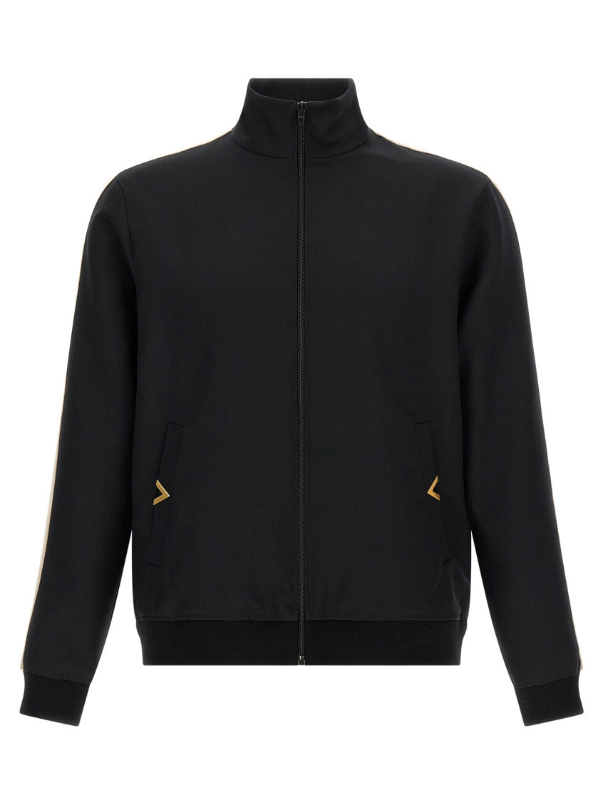 Black Solid Turtle Neck Sweatshirt 1