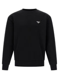Black Logo Crew Neck Sweatshirt 1