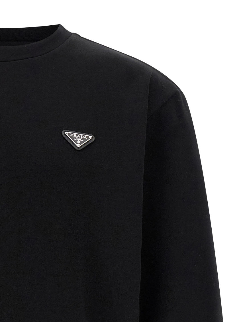 Black Logo Crew Neck Sweatshirt 3