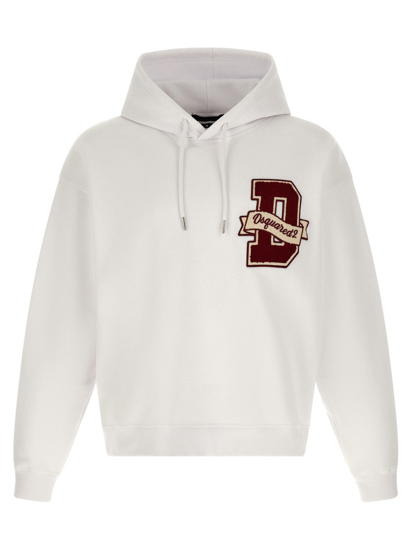White Logo Hoodie 1
