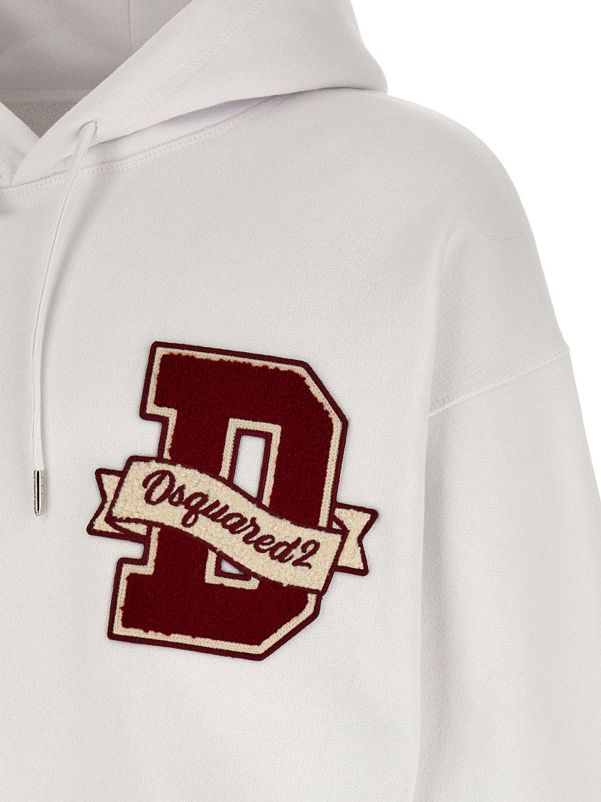 White Logo Hoodie 4
