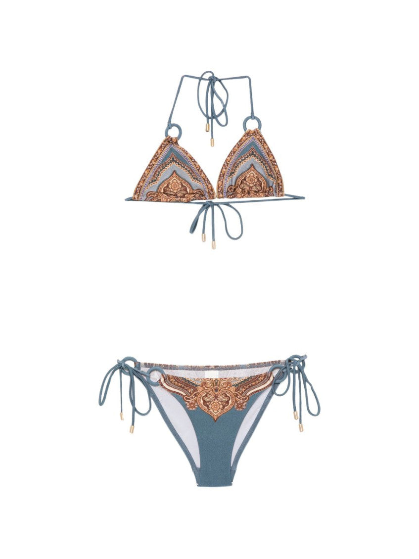 Blue Printed Swimwear 1