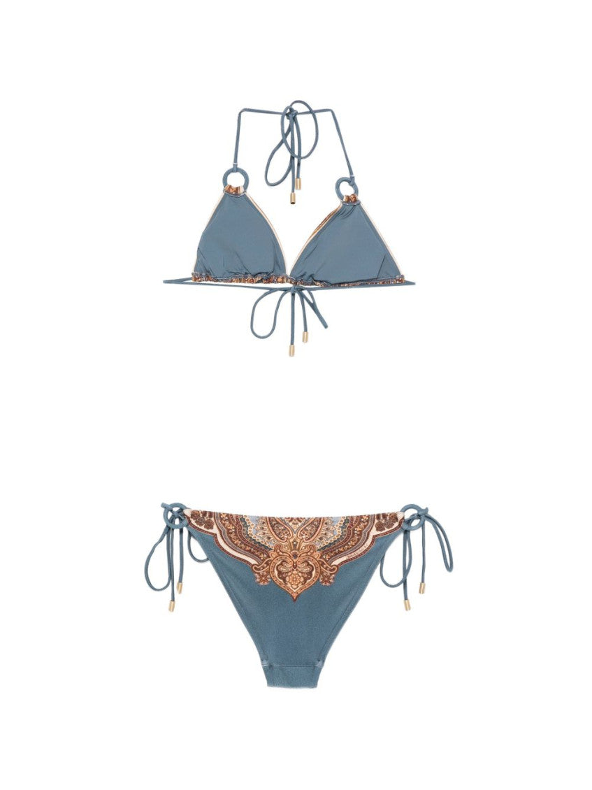 Blue Printed Swimwear 3