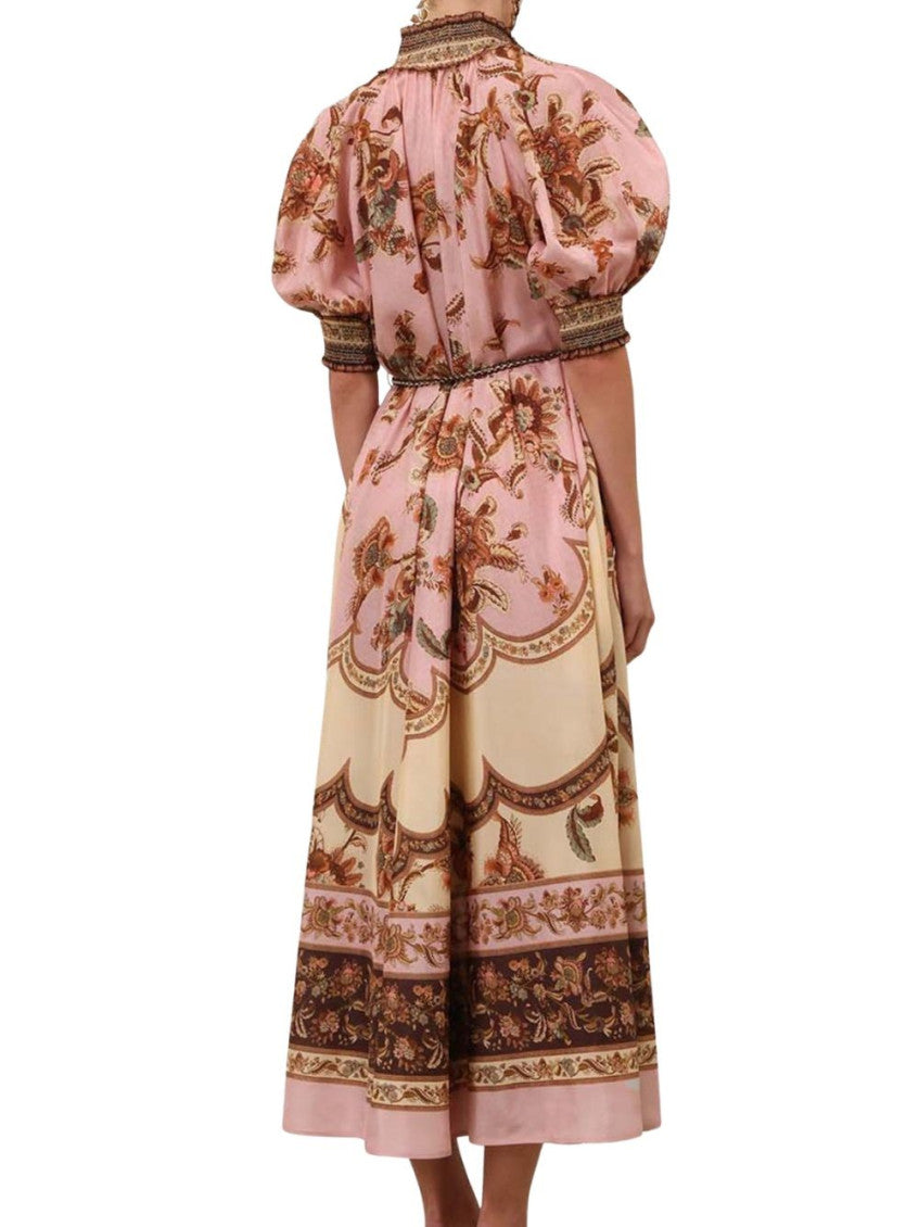 Pink Floral Maxi Dress 3