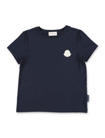 Kids Navy Blue Solid T-Shirt 1