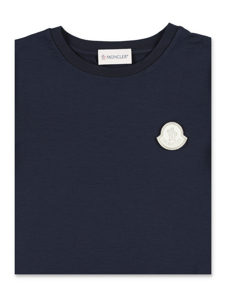 Kids Navy Blue Solid T-Shirt 3