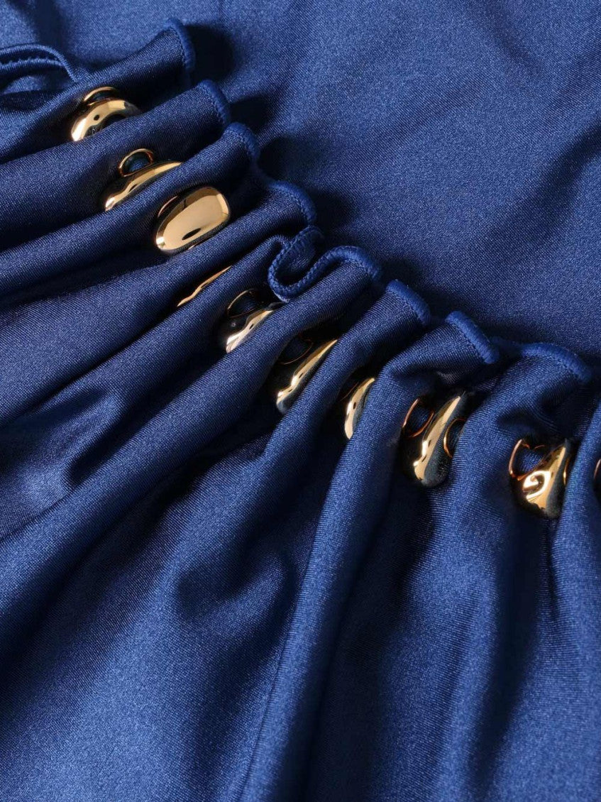 Blue Embellished Swimwear 2