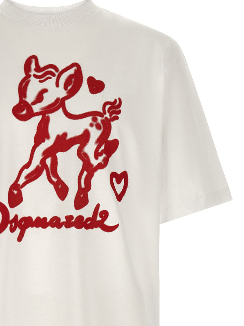 White Crew Neck T-Shirt 3