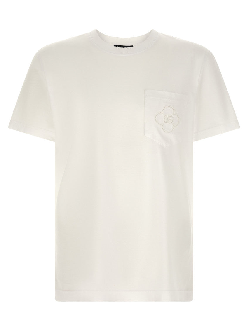 White Crew Neck T-Shirt 1