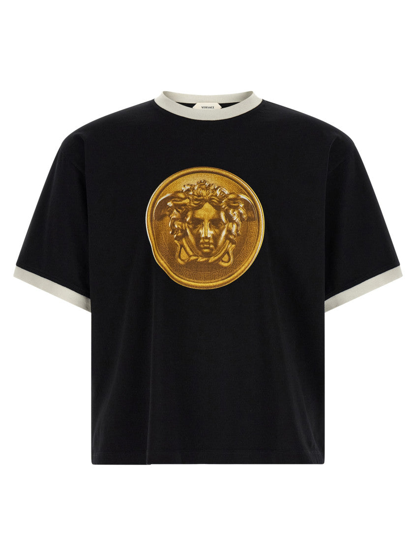 Black Graphic Crew Neck T-Shirt 1