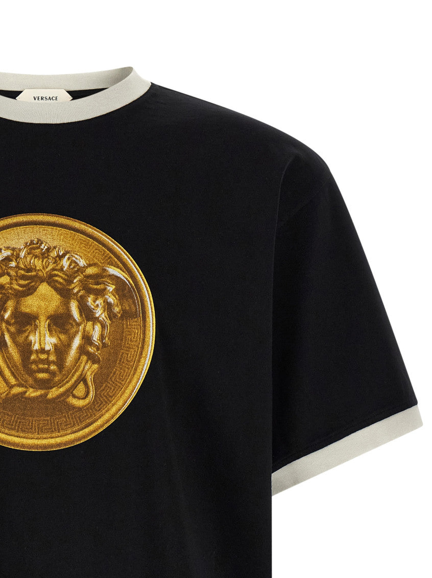 Black Graphic Crew Neck T-Shirt 3