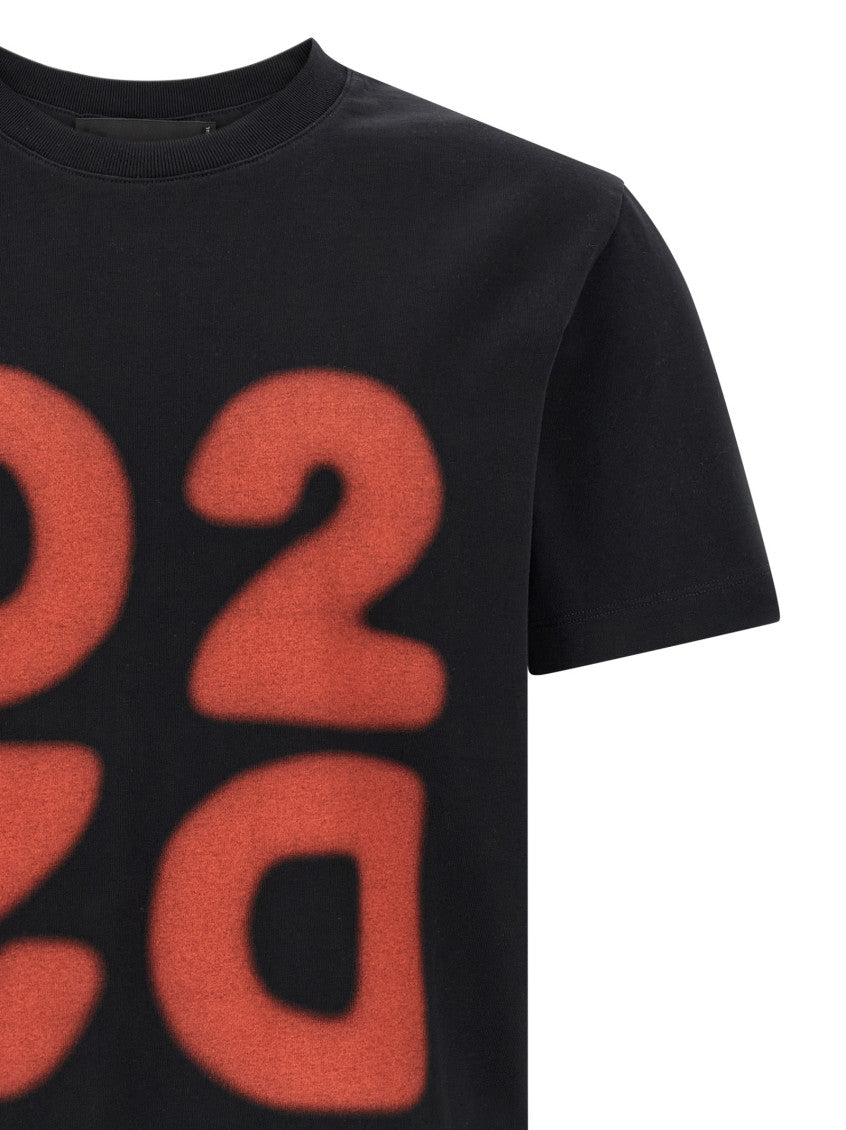 Black Graphic Crew Neck T-Shirt 3