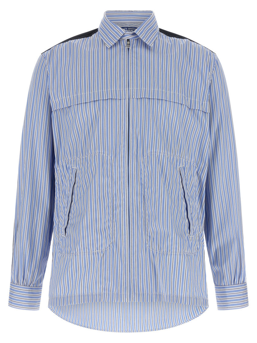 Light Blue Regular Stripes Shirt 1